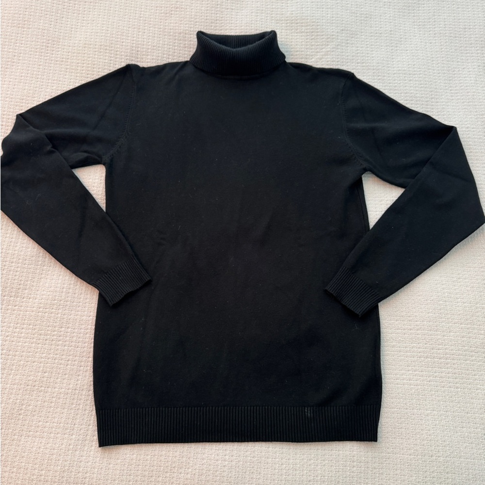 Black Slim Fit  Sweater for Men